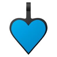 Tag Coração Azul