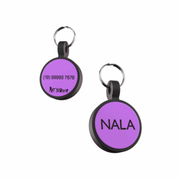 Tag Círculo Mini Roxo
