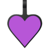 Tag Coração Roxo