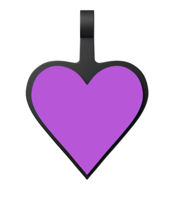 Tag Coração Roxo - Image 2