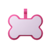 Tag Osso Candy Pink