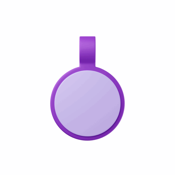 Tag Círculo Mini Candy Purple - Imagem 2