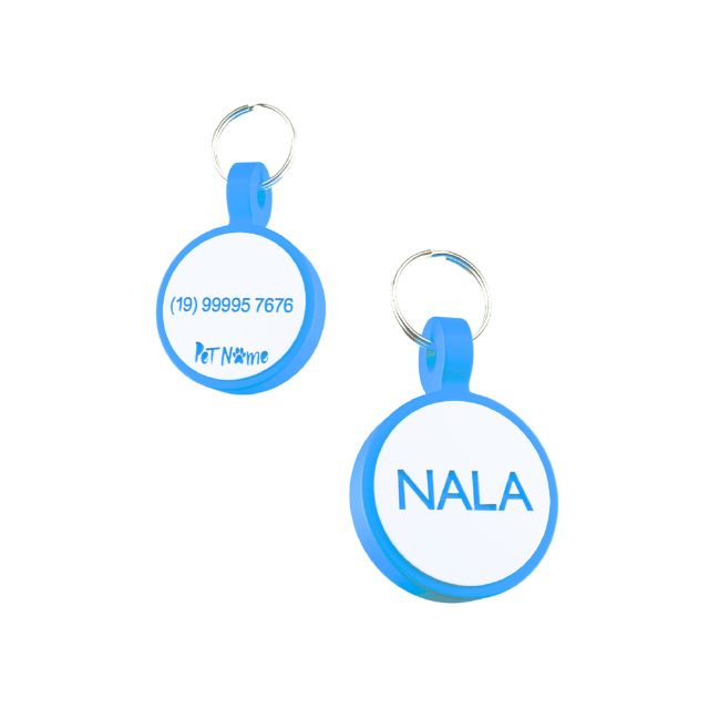 Tag Círculo Mini Blue Glow